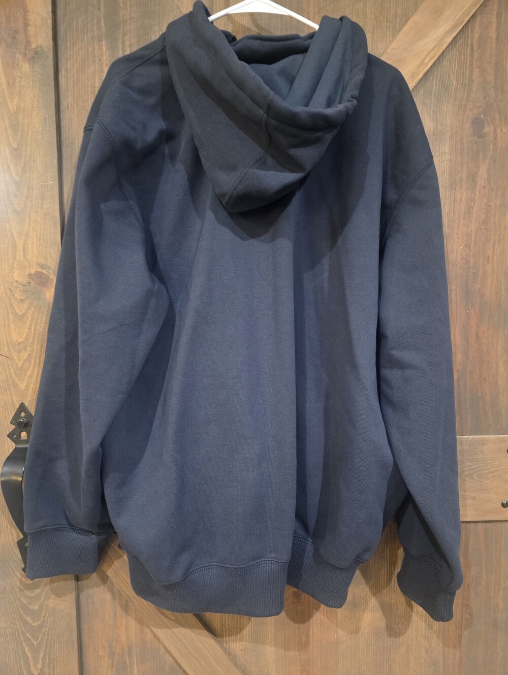 Carhartt Men's Rain Defender 1/4 Zip Hooded Work Sweatshirt Navy Size XL Regular - Picture 5 of 6